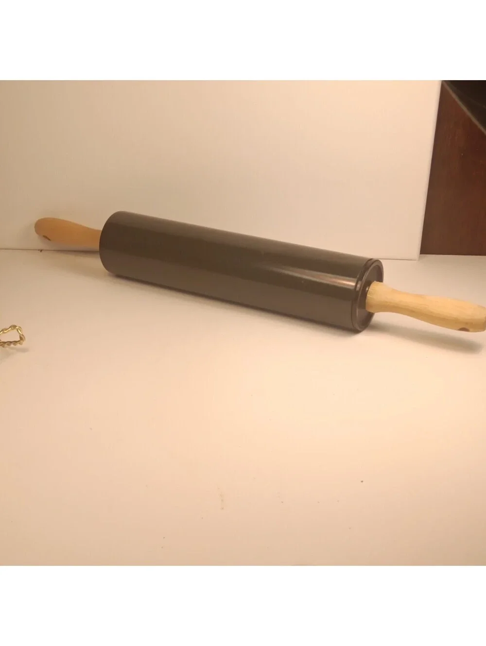 Non-Stick Metal Rolling Pin with Wood Handles - Great Condition